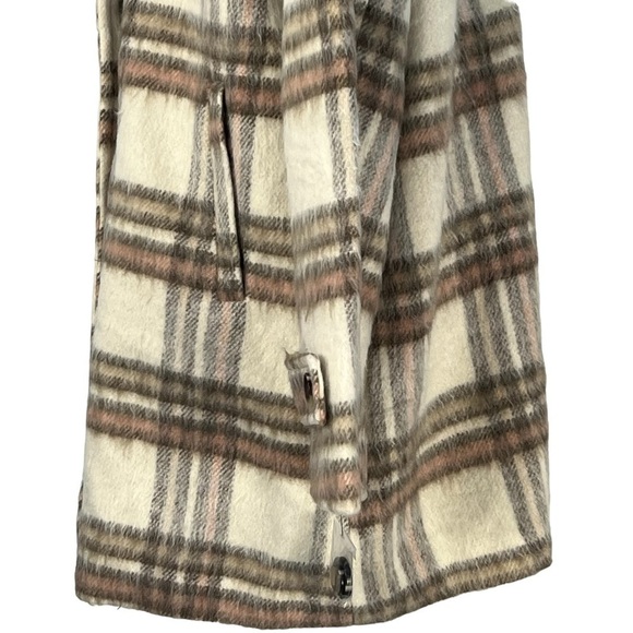 Sam EDELMAN WOMENS NEW WITH TAGS STYLE #64864X BLURRED PLAID COAT - Picture 7 of 16